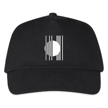 Circular Orbit Stripes - Kids’ Baseball Cap - black - Front