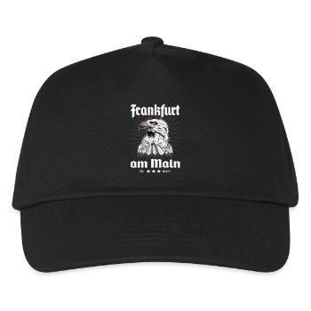 Frankfurt am Main Adlerwappen Design - Kinder Basecap - Schwarz - Vorne