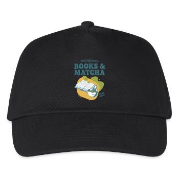 Books And Matcha Kyoto Cafe Corner Whisk Away - Kids’ Baseball Cap - black - Front