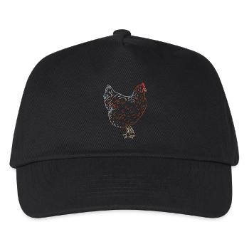 Rooster or Hen - Kids’ Baseball Cap - black - Front