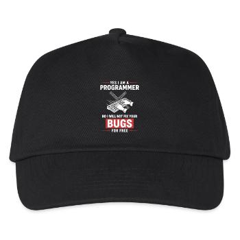 Humour Programmeur Fixe Pas Bugs - Casquette de baseball Enfant - noir - Devant