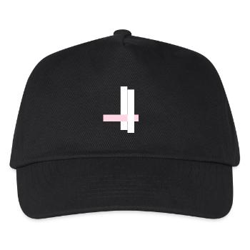 White Towers with Pink Ribbon - Kids’ Baseball Cap - black - Front