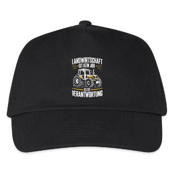 L’agriculture n’est pas un travail, c’est une responsabilité - Casquette de baseball Enfant - noir - Devant