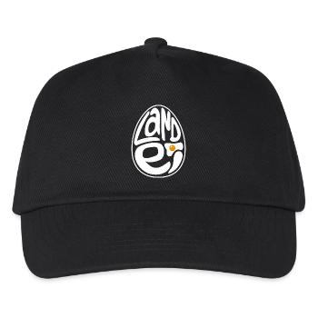 Landei - Hühner Fans -  Hahn - Gockel - Bio - Kinder Basecap - Schwarz - Vorne