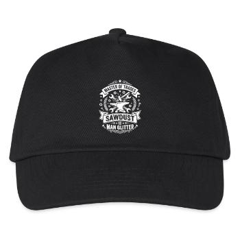Sawdust is Man Glitter – Craft Motif - Kids’ Baseball Cap - black - Front