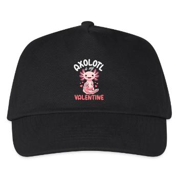 Süßes Axolotl Kawaii Axolotl Liebhaber - Kinder Basecap - Schwarz - Vorne