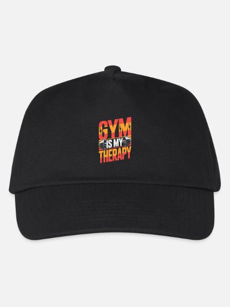 Gym-Hantel-Therapie-Workout - Kinder Basecap - Schwarz