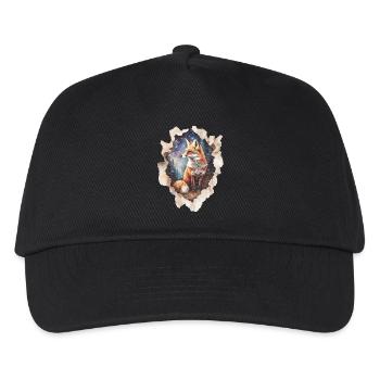 Fox Starry Sky - Kids’ Baseball Cap - black - Front