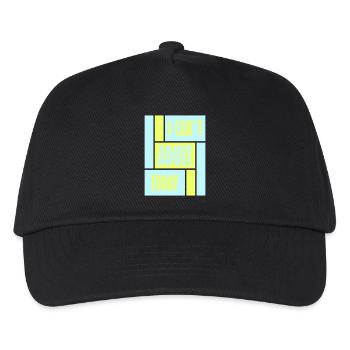 I Can't Adult Today Funny Adult Saying Logo - Kids’ Baseball Cap - black - Front