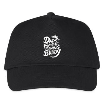 Dad's Favorite Fishing Buddy - Kids’ Baseball Cap - black - Front