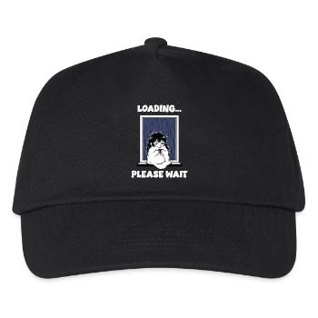 Regen lädt bitte warten Manga-Stimmung - Kinder Basecap - Schwarz - Vorne