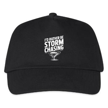 I'd Rather Be Storm Chasing - Kids’ Baseball Cap - black - Front