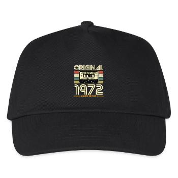 Original 1972 Hits Cassette Rétro - Casquette de baseball Enfant - noir - Devant