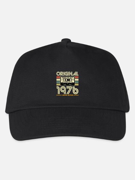 Original 1976 Cassette Vintage - Kids’ Baseball Cap - black