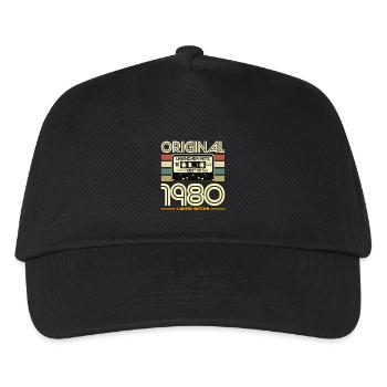 Hits Originaux 1980 Cassette Retro - Casquette de baseball Enfant - noir - Devant