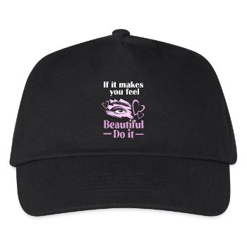 Make-up Cosmetics Beautician Microblading - Kids’ Baseball Cap - black - Front