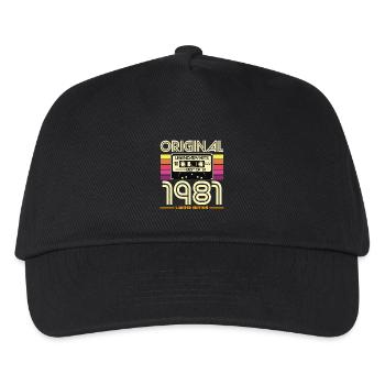 Original 1981: Hits rétro cassette - Casquette de baseball Enfant - noir - Devant