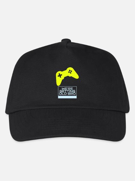 Gamer-Nostalgie: Wir werden älter - Kinder Basecap - Schwarz