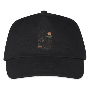 Wander More Nature Road Trip - Kids’ Baseball Cap - black - Front