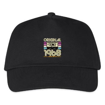 Original 1968 Hits Cassette Retro - Casquette de baseball Enfant - noir - Devant