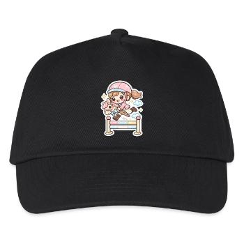 Kawaii Pony Jump Obstacle - Kids’ Baseball Cap - black - Front