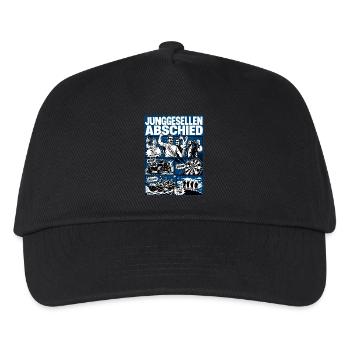 Junggesellenabschied Abenteuer Crew - Kinder Basecap - Schwarz - Vorne