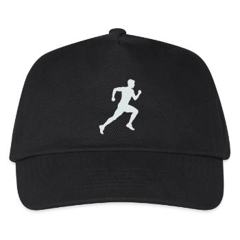 Running Silhouette Sprint - Kids’ Baseball Cap - black - Front