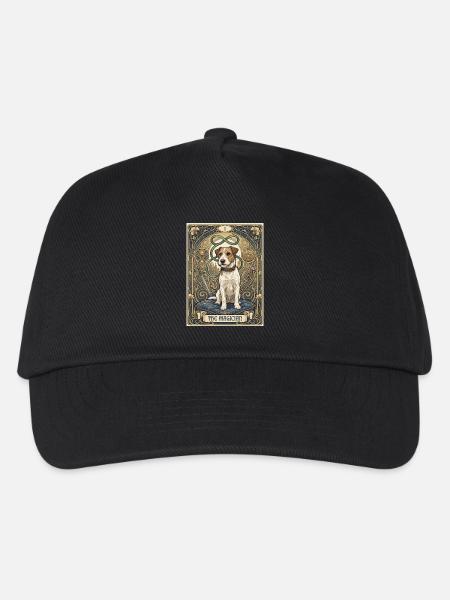 Dog, the magician - Kids’ Baseball Cap - black