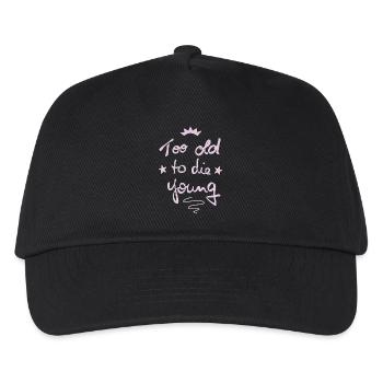 Too old to die young - Kids’ Baseball Cap - black - Front