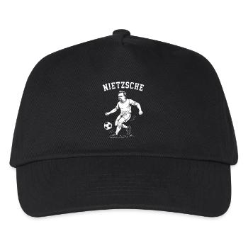 Nietzsche playing football  - Kids’ Baseball Cap - black - Front