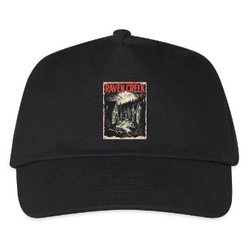 Welcome to Raven Creek – Horror Town - Kids’ Baseball Cap - black - Front