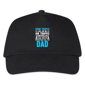 Air Traffic Controller Dad - Kids’ Baseball Cap - black - Front