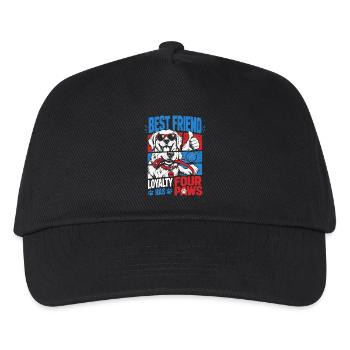 Best Friend Loyalty Four Paws - Kids’ Baseball Cap - black - Front