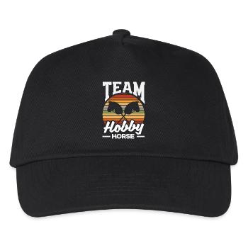 Team Hobby Horse Pferdesport - Kinder Basecap - Schwarz - Vorne