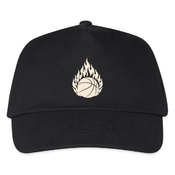Basketball On Fire - Basketball - Kids’ Baseball Cap - black - Front
