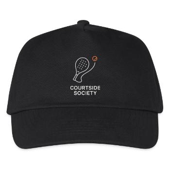 Courtside Paddel Gesellschaft - Kinder Basecap - Schwarz - Vorne