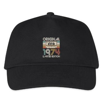 Originale limitierte Kassette von 1974 - Kinder Basecap - Schwarz - Vorne