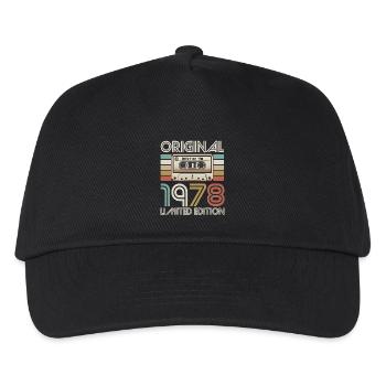 Original-Kassetten-Limited von 1978 - Kinder Basecap - Schwarz - Vorne