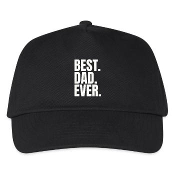 Meilleure Typographie Audacieuse de Papa Jamais - Casquette de baseball Enfant - noir - Devant