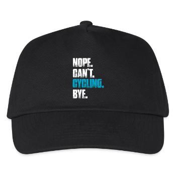 Nope can't cycling Fahrrad Mountainbike Downhill - Kinder Basecap - Schwarz - Vorne