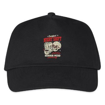 Nerd certifié de nuit en horreur - Casquette de baseball Enfant - noir - Devant