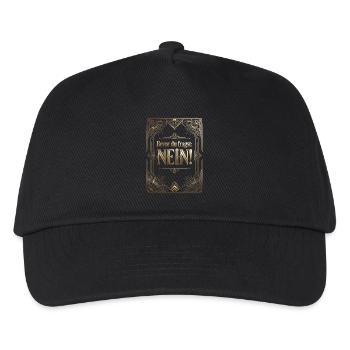 Bevor Du fragst nein no nope cool lustig - Kinder Basecap - Schwarz - Vorne