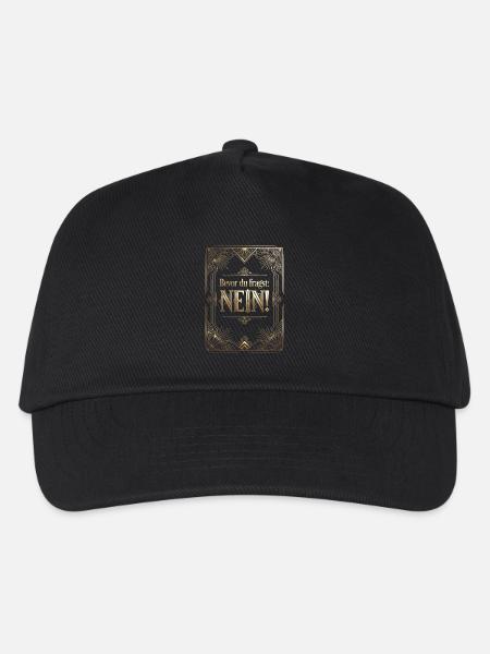 Bevor Du fragst nein no nope cool lustig - Kinder Basecap - Schwarz