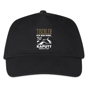 Tischler Weil Du Etwas Kaputt Hast - Kinder Basecap - Schwarz - Vorne