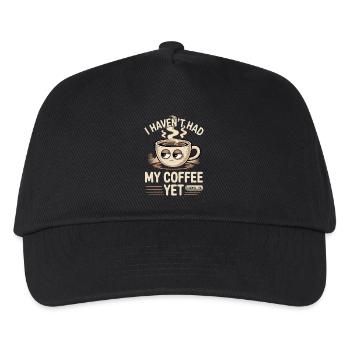 Ich habe meinen Kaffee noch nicht getrunken, lustiger Kaffee - Kinder Basecap - Schwarz - Vorne