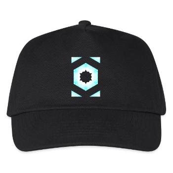 Azur Kaleidoscope Star Pattern - Kids’ Baseball Cap - black - Front