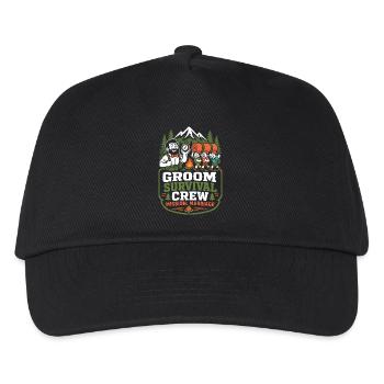 Groom Survival Crew – Mission Wedding - Kids’ Baseball Cap - black - Front