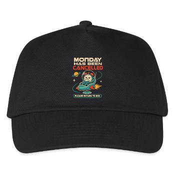 Monday was cancelled – Back to bed - Kids’ Baseball Cap - black - Front