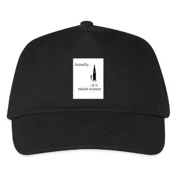 Actually, it is rocket science - Kids’ Baseball Cap - black - Front