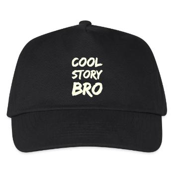 cool_story_bro- - Kinder Basecap - Schwarz - Vorne